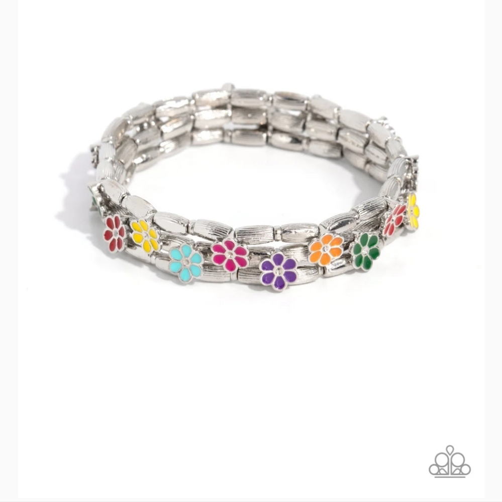 Scattered Springtime Multi Bracelet Stretchy Fashion Jewelry